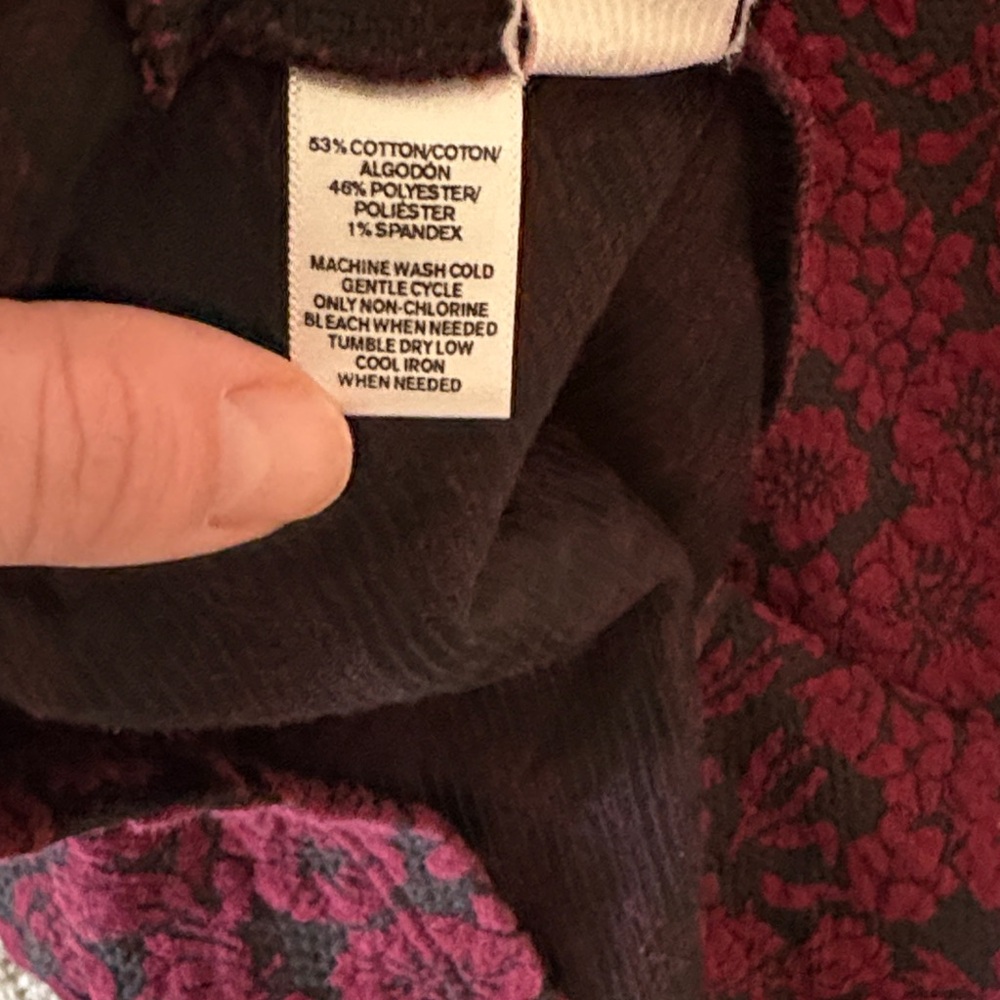 Loft Dress- red and charcoal Dress - Picture 6 of 6